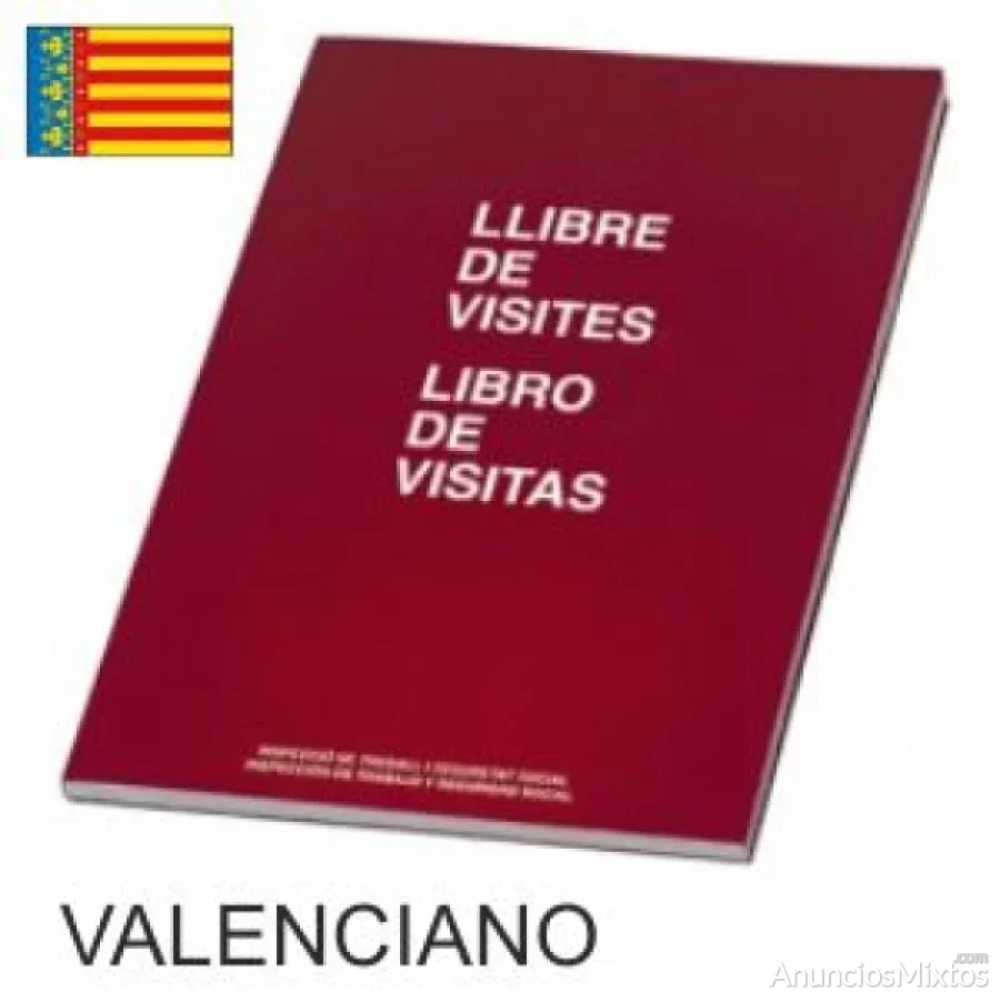 Libro registro visitas valenciano castellano llibr