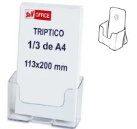 Expositor tipo metacrilato, sobremesa y pared, ter