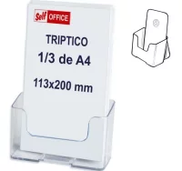 Expositor tipo metacrilato, sobremesa y pared, ter