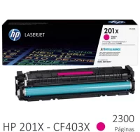 Toner hp 201x color magenta, cf403x, alta capacida