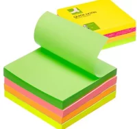 Notas adhesivas q-connect, taco 320 hojas fluor ne