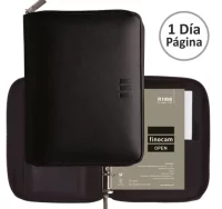 Agenda finocam open cremallera pol 1000 negro 2023