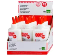 Cola blanca liderpapel lavable, botella 150 ml eco