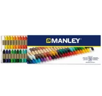 Manley caja 50 colores, ceras blandas mnc00088