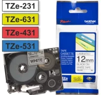 Cinta rotuladora brother 12mm tze-231 tze-631 tze-