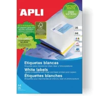 Etiquetas apli 13882 - circulos de 30 mm, 25 hojas