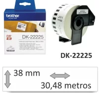 Brother dk-22225 rollo etiquetas continuo 38 mm, 3