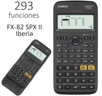 Casio fx-82spxii 2 iberia 293 func. calculadora ci