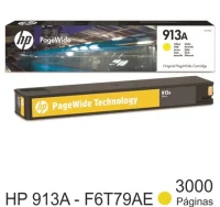 Cartucho tinta original hp 913a f6t79ae amarillo p