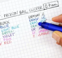 Pilot frixion ball clicker cyan azul claro, borrab