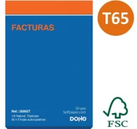 Talonario de facturas t-65 cuartilla vertical trip