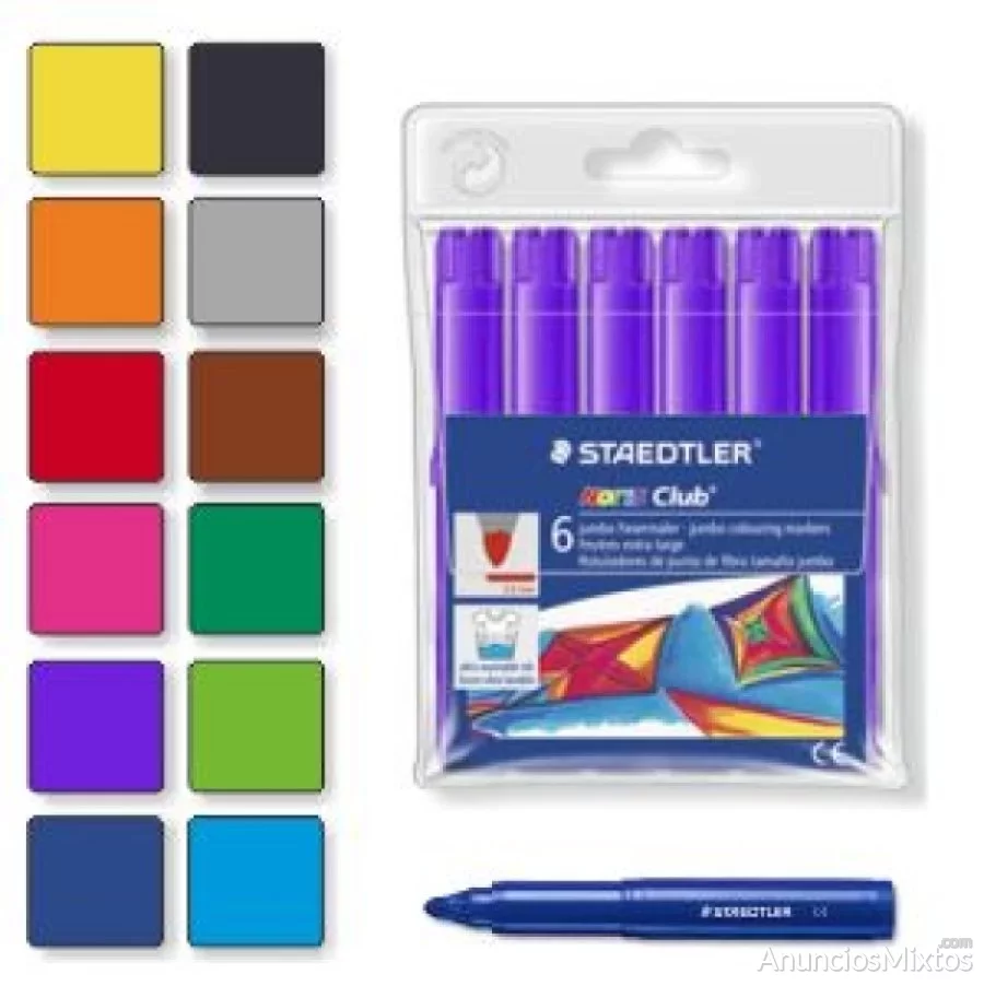 Rotuladores Staedtler Noris 340 gruesos unicolor - Material escolar