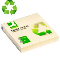 Notas adhesivas recicladas 100%, 76x76 q-connect