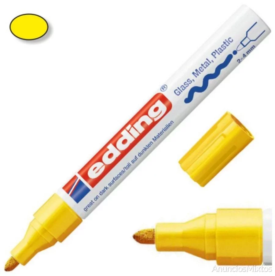 Edding 750-04 amarillo marcador tinta opaca