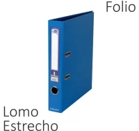 Archivador palanca liderpapel folio estrecho azul 