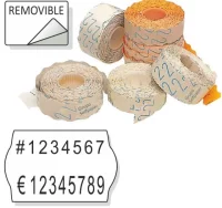 Etiquetas precios 26x16 onduladas removibles pack 