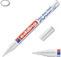 Rotulador permanente edding 751-049 blanco punta f