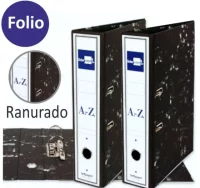 Archivador palanca i folio, ranurado, rado, con ra