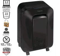 Destructora fellowes lx200 minicorte p-4, 12 hojas