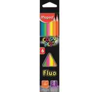 Lápices fluorescentes maped neon c/6