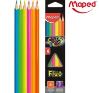 Lápices fluorescentes maped neon c/6