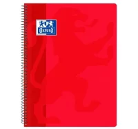 Libreta oxford tapas plástico rojo 400079660