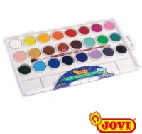 Acuarelas jovi de 24 colores surtidos, pastillas d