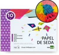 Papel seda block de 10 hojas colores surtidos lide