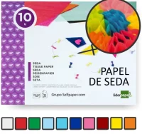 Papel seda block de 10 hojas colores surtidos lide