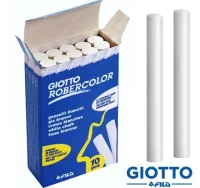 Tizas antipolvo giotto robercolor c/ 10 blancas