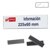 Placa portanombres pared tipo metacrilato con iman