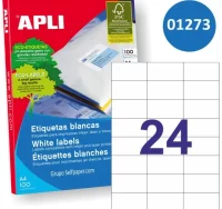 Etiquetas apli 1273 - pegatinas impresora 70x37 mm