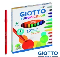 Rotuladores giotto turbocolor caja 12 colores lava