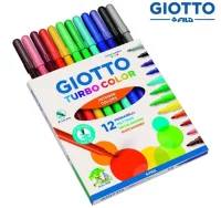 Rotuladores giotto turbocolor caja 12 colores lava