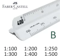 Escalimetro faber castell 150-b de 6 escalas con f