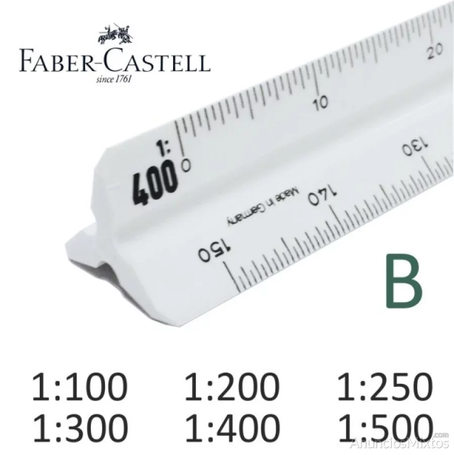 Escalimetro faber castell 150-b de 6 escalas con f