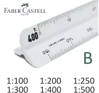 Escalimetro faber castell 150-b de 6 escalas con f