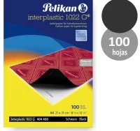 Papel carbón calco pelikan negro, para máquin, 100