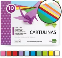 Block cartulinas 10 hojas colores surtidos tamańo 