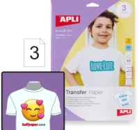 Papel transfer apli 17168 camisetas, prendas blanc