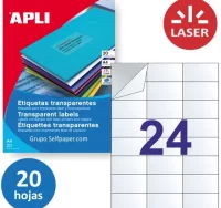 Apli 01224, etiquetas transparentes intemperie fri