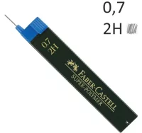 Minas faber-castell 0,7 2h tubo 12 uds. 0,7 mm, du