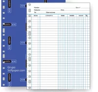 Recambio multifin 3005 folio, a4, anillas cuentas 