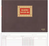 Libro registro socios, srl, s.l. tela, dohe, folio
