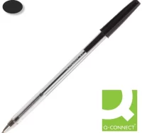 Boligrafo qconnect economico negro kf26040