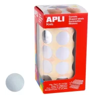 Gomets apli 11633 circulos metalizados plata adhes