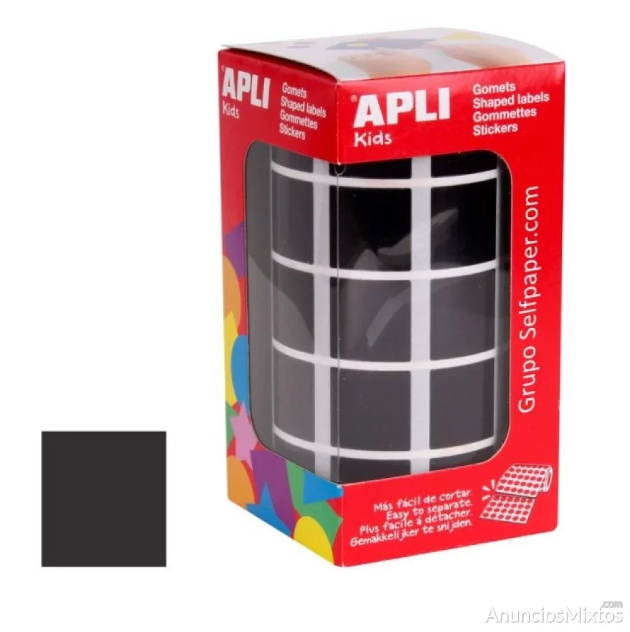 Gomets apli 11502 cuadrados 20 mm autoadhesivos ne