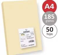 Cartulinas din a4 folio color crema beige pte. 50