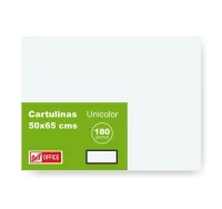 Cartulinas grandes blancas 50x65 cms pack 25 hojas