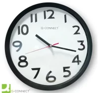 Reloj de pared oficina 34 cms extra grande negro